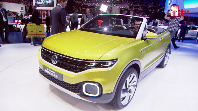 Vw T Cross Breeze Autosalon Genf 2016 Sitzprobe Autobild De