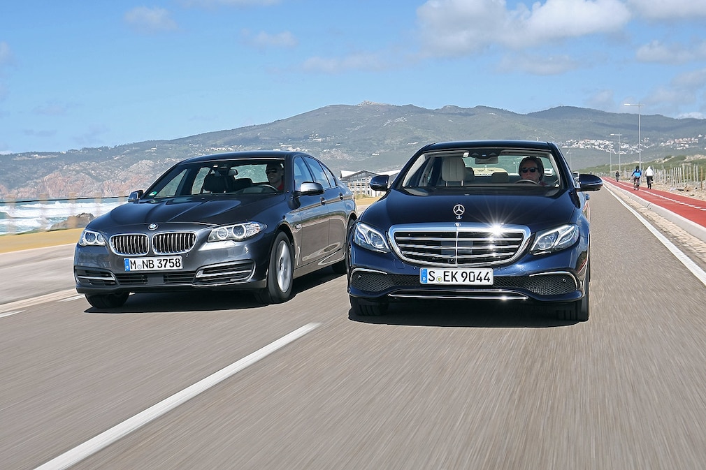 Mercedes E 220 d, BMW 525d Automatik