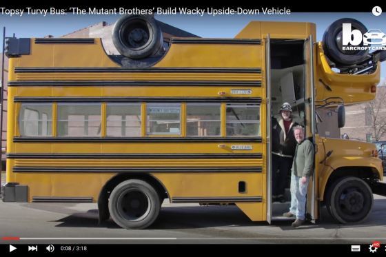 Verrückter Umbau: Topsy-turvy bus