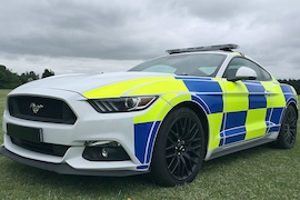 Ford Mustang als Polizeiauto