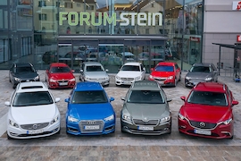 Hyundai i40 Kombi, Mazda6 Kombi, Volvo V60 Tourer, Audi A4 Avant, Skoda Superb Combi, BMW 3er Touring, VW Passat Variant, Mercedes C-Klasse T-Modell, Opel Insignia Sports, Ford Mondeo Turnier