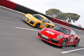 Audi R8 Porsche 911 Turbo