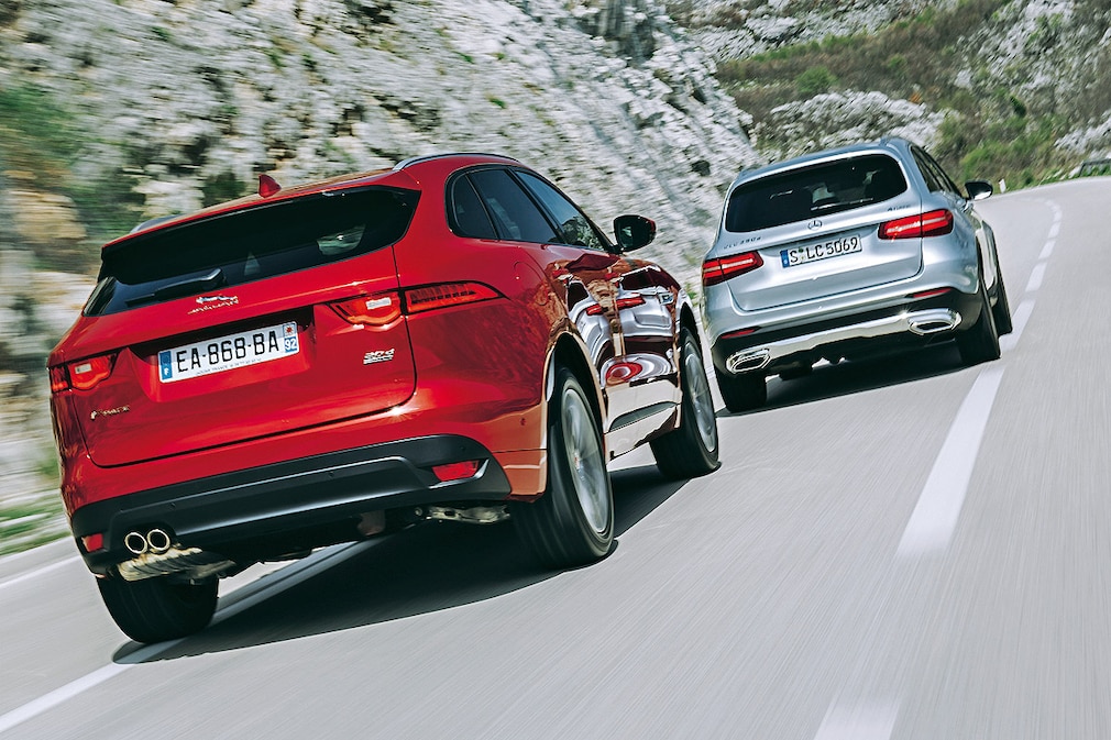Jaguar F-Pace 20d, Mercedes GLC 250 d
