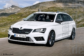 Skoda Superb RS Combi Illustration