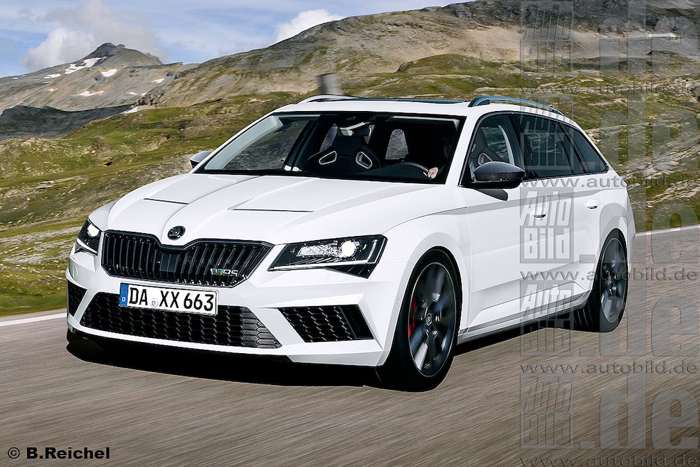 Skoda Superb RS Combi Illustration