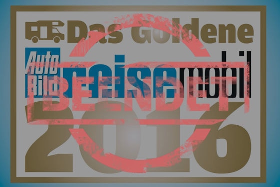 Goldenes Reisemobil