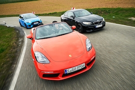 BMW M2 Ford Focus RS Porsche 718 Boxster S