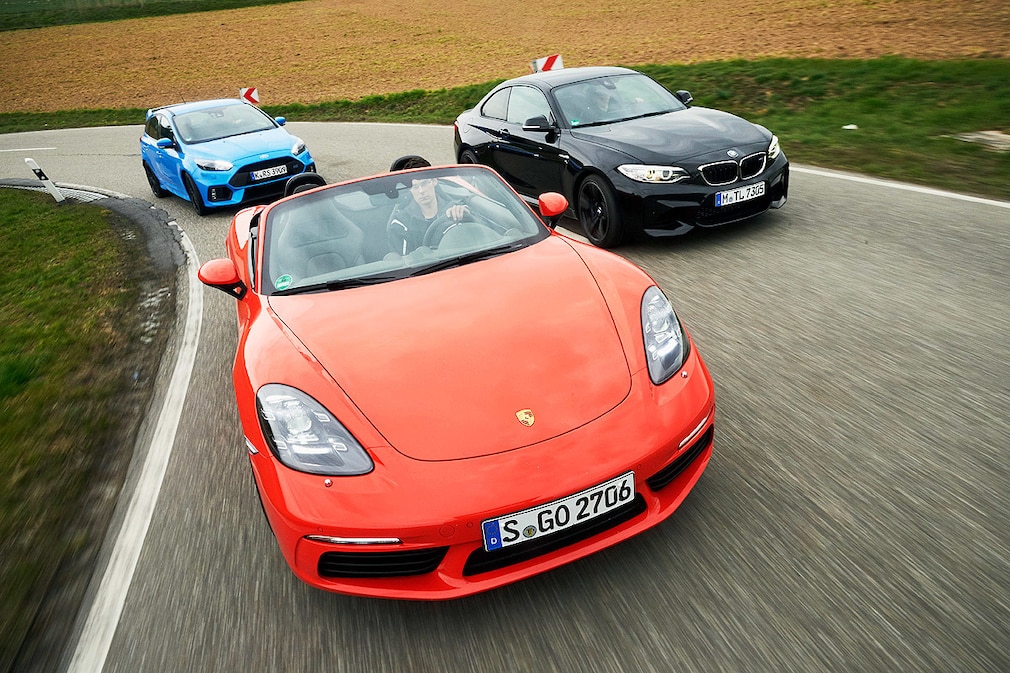 BMW M2 Ford Focus RS Porsche 718 Boxster S
