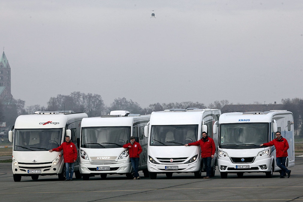 Carthago c-compactline I 138, Hymer Exsis-i 588, Bürstner Viseo i 690 G, Knaus Van i 650 MEG