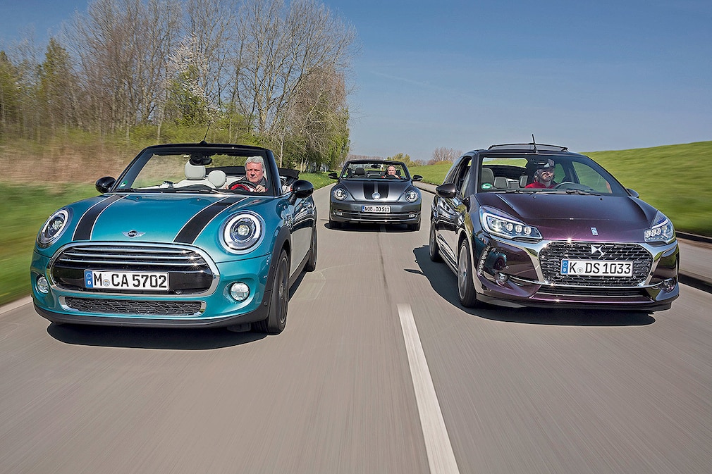 Mini Cooper Cabrio VW Beetle Cabrio 1.4 Citroën DS3 Cabrio