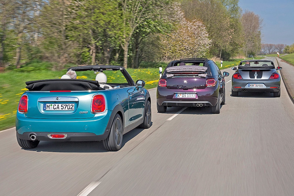 Mini Cooper Cabrio Citroën DS3 Cabrio VW Beetle Cabrio 1.4