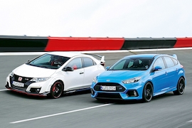 Vergleich Honda Civic Type R Ford Focus RS