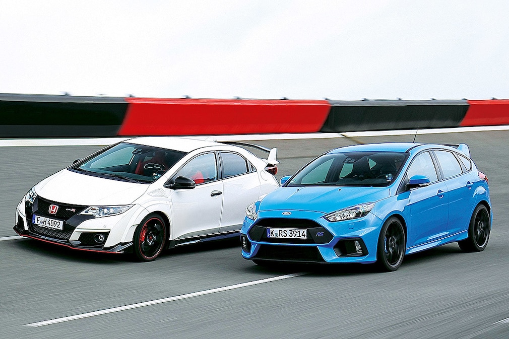 Vergleich Honda Civic Type R Ford Focus RS