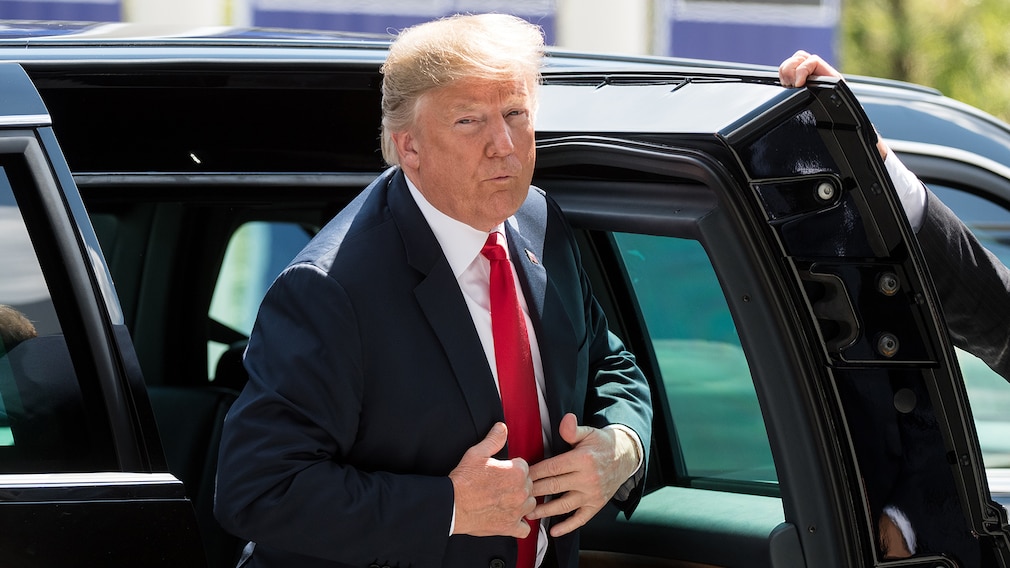 Die Autos von US-Präsident Donald Trump