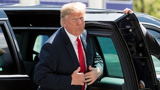 Die Autos von US-Präsident Donald Trump