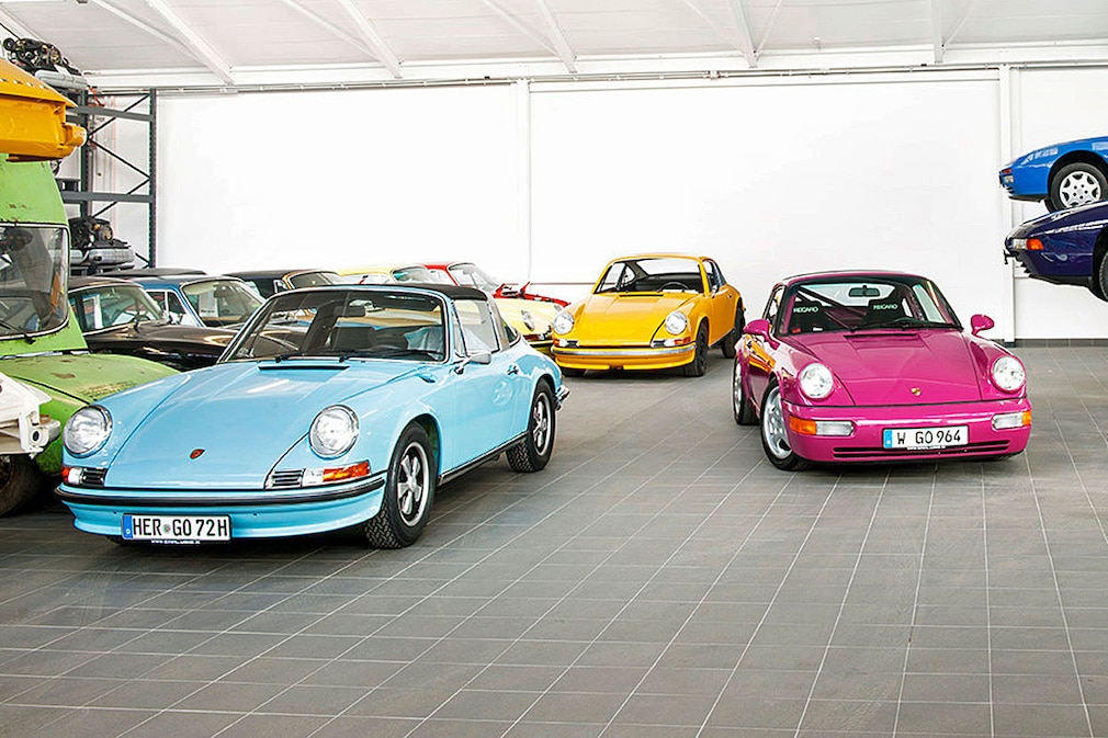 Farbenfrohe Porsche 911