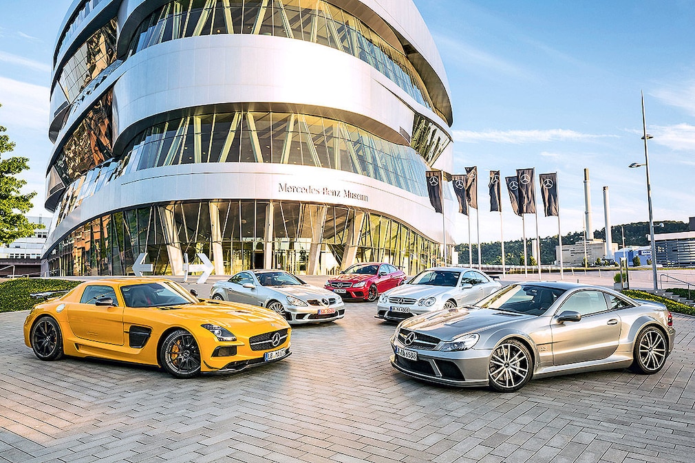 Fünf Generationen AMG Black Series