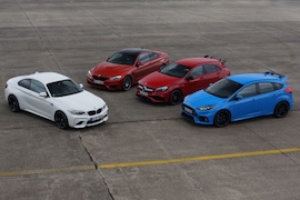 Dragrace: M2 gegen A45, Focus RS und M4