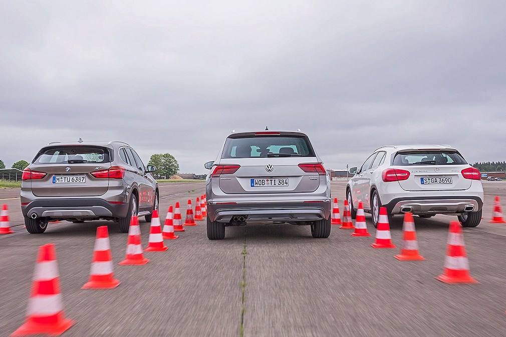 BMW X1 xDrive18d VW Tiguan 2.0 TDI Mercedes GLA 200d