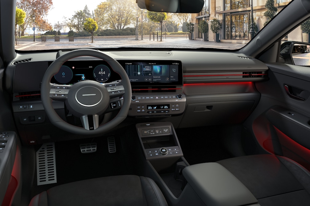 Der Innenraum des Hyundai Kona Elektro N Line