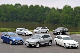 VW Tiguan gegen fünf Konkurrenten