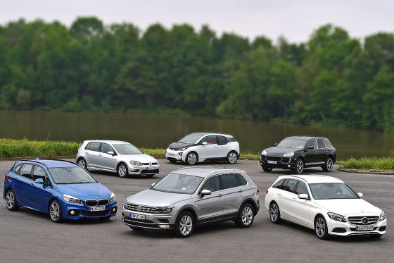 VW Tiguan gegen fünf Konkurrenten