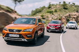 Nissan Qashqai Seat Ateca VW Tiguan