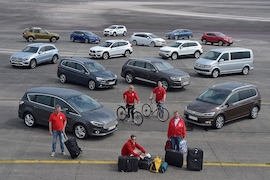 14 Autos im Fahrwerkstest