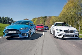 Audi RS 3 BMW M2 Ford Focus RS Mercedes A 45 AMG
