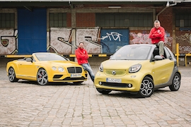 Bentley Continental GTC Smart Fortwo Cabrio