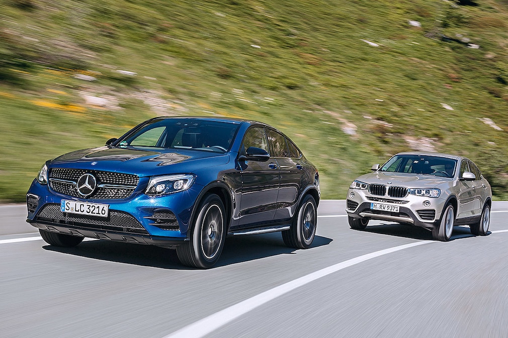 BMW X4 Mercedes GLC Coupé