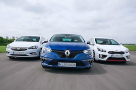 Vergleich Opel Astra 1.6 Turbo Renault Mégane GT Kia Cee´d GT 