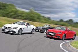 Mercedes SLC 300 Audi TT Roadster Porsche 911 Cabrio G-Modell (1989)