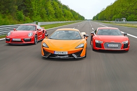 Audi R8 McLaren 570 S Porsche 911 Turbo