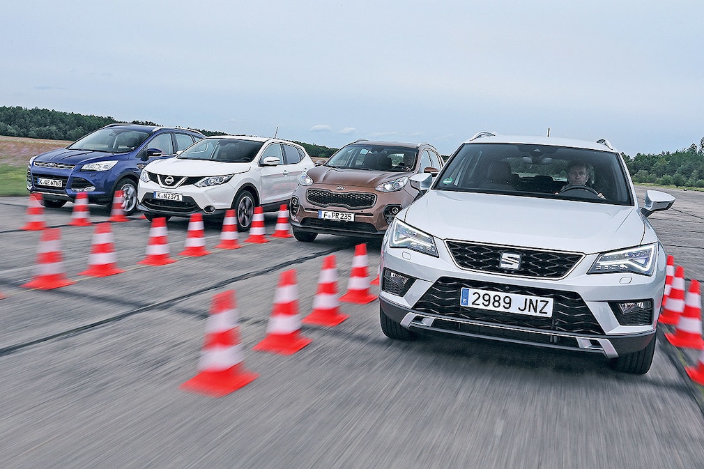 Ford Kuga Kia Sportage Nissan Qashqai Seat Ateca