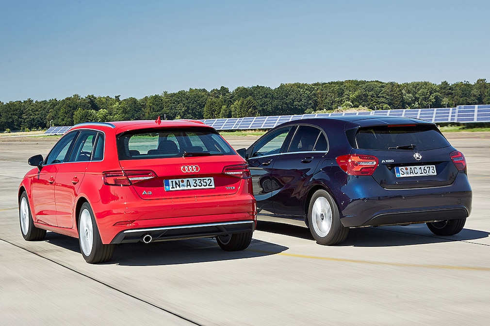 Vergleich Audi A3 Sportback 1.0 TFSI Mercedes A-Klasse A180
