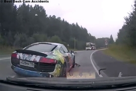 Audi R8: Dashcam zeichnet Fahrerflucht auf