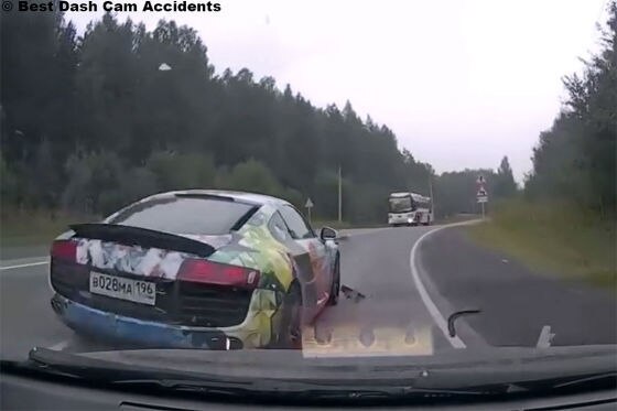 Audi R8: Dashcam zeichnet Fahrerflucht auf