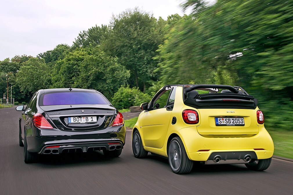 Vergleich Smart Brabus und Brabus Rocket 900