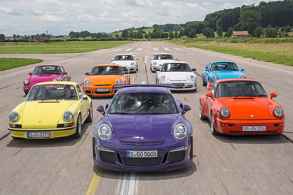 Neun Generationen Porsche 911 RS