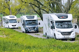 Malibu T 410, Dethleffs 4Travel 6966, Knaus Sky Wave 650 MF