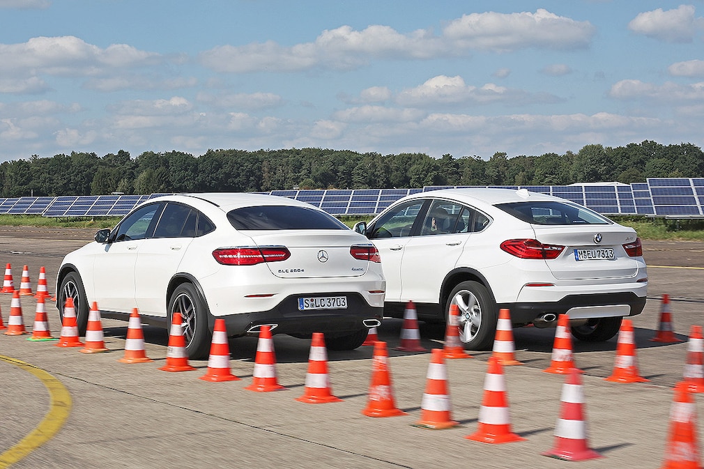 Mercedes GLC 250d Coupé BMW X4 xDrive 20d