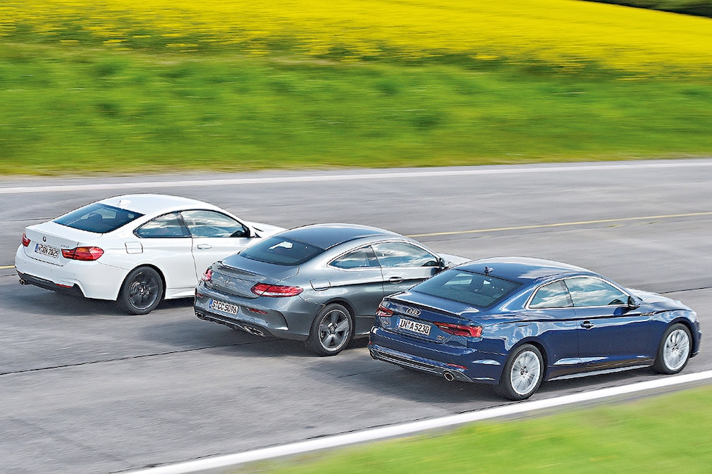 Vergleich BMW 430i Coupé Mercedes C 300 Coupé Audi A5 Coupé 2.0 TFSI quattro