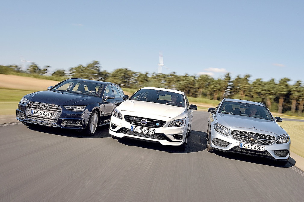 Audi S4 Avant Volvo V60 Polestar Mercedes-AMG C 43 T-Modell