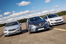 Opel Astra Sports Tourer Renault Mégane Grandtour Peugeot 308 SW