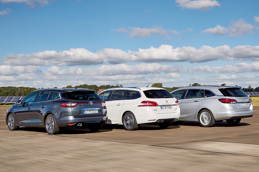 Renault Mégane Grandtour Peugeot 308 SW Opel Astra Sports Tourer