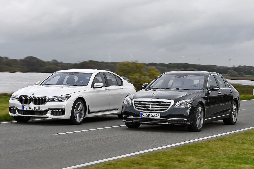 BMW 740d xDrive Mercedes S400d 4Matic