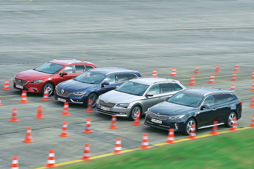 Mazda 6 Kombi Skyactiv-D 150 Renault Talisman GT dCi 160 Skoda Superb Combi 2.0 TDI Kia Optima SW 1.7 CRDi