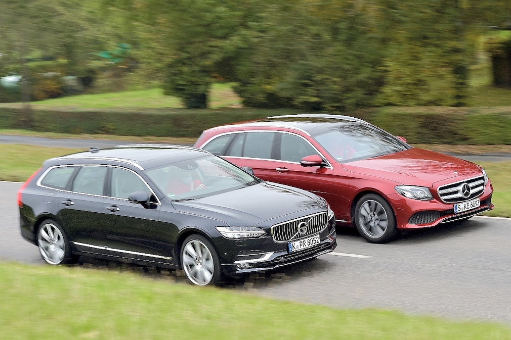 Volvo V90 D4 Mercedes E 220 d T