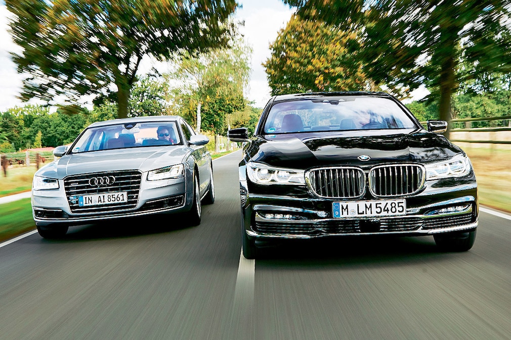 BMW 750d Audi A8 4.2 TDI
